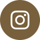 Brown circle with a white Instagram logo in the center.
